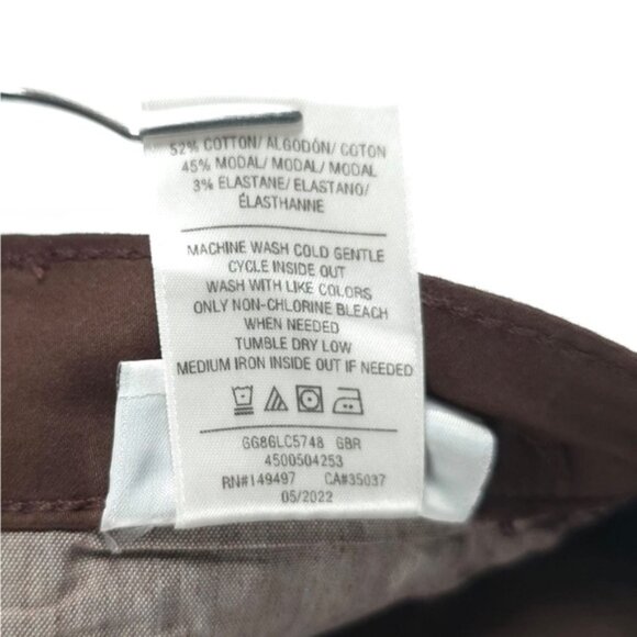 NWT‎ JOE’S THE CHARLIE High Rise Coated Skinny Ankle Brown Pants Size 24 - Picture 16 of 16